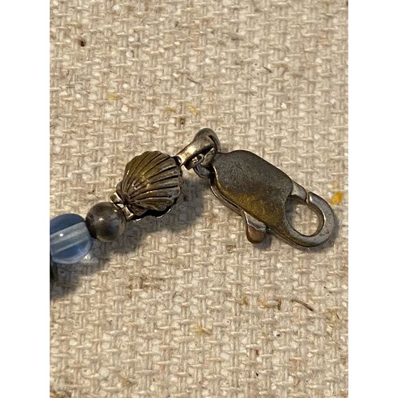 Blue and gunmetal Bead Bracelet - Picture 4 of 4